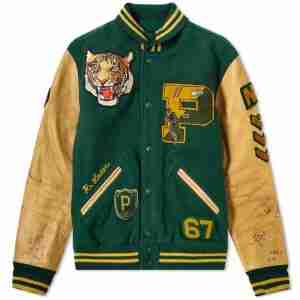 Polo Ralph Lauren Leather Sleeve Varsity Jacket