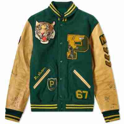 Polo Ralph Lauren Leather Sleeve Varsity Jacket
