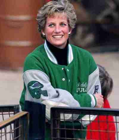 Princess Diana Philadelphia Eagles Varsity Jacket
