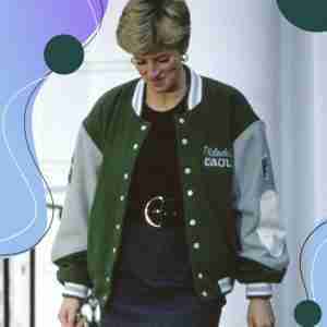Princess Diana Philadelphia Eagles Varsity Wool Jacket