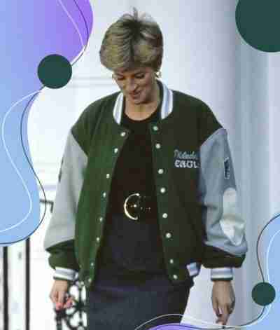 Princess Diana Philadelphia Eagles Varsity Wool Jacket