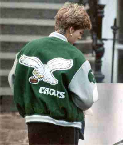 Princess Diana Philadelphia Eagles Wool Jacket