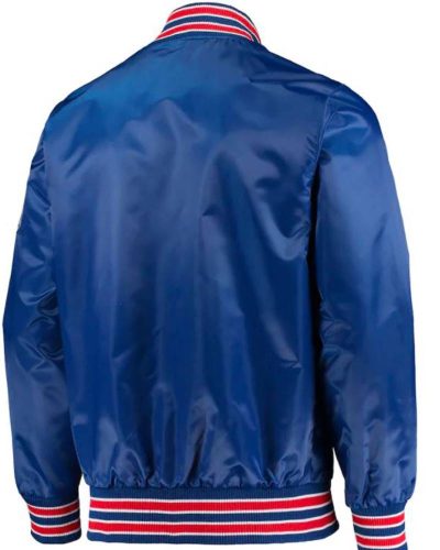 Starter Philadelphia 76ers Blue Satin Jacket