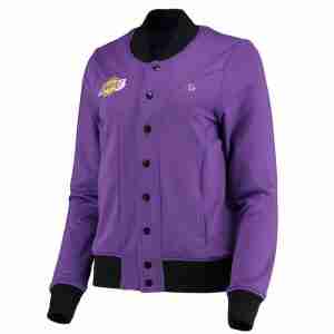 Qore Los Angeles Lakers Womens Purple Jacket