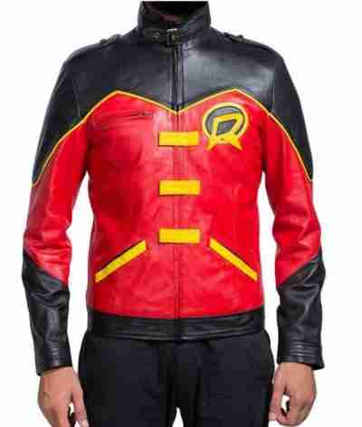 Robin Batman Red and Black Jacket