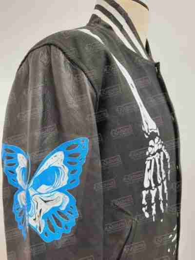 Rod Godspeed Skull Varsity Black Jacket