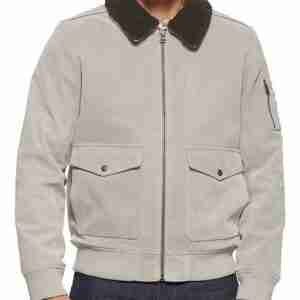 Shawn Suede Aviator Bomber Jacket