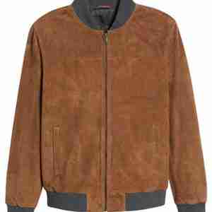 Simon Suede Bomber Jacket