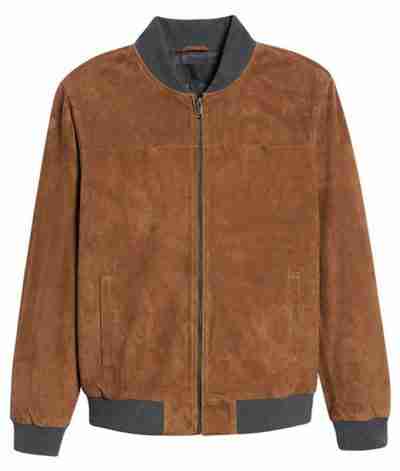 Simon Suede Bomber Jacket