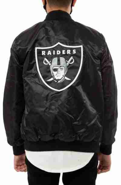 Starter Las Vegas Raiders Back Shield Black Jacket