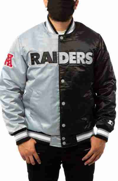 Starter Las Vegas Raiders Black & Gray Jacket