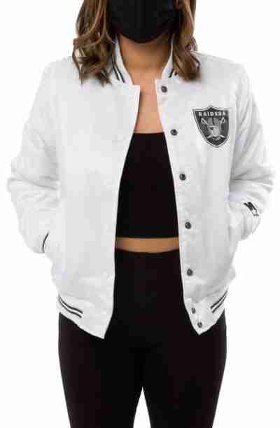 Starter Las Vegas Raiders White Jacket