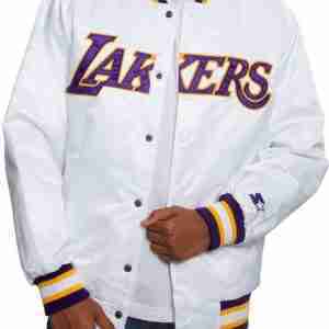 Starter Los Angeles Lakers White Jacket