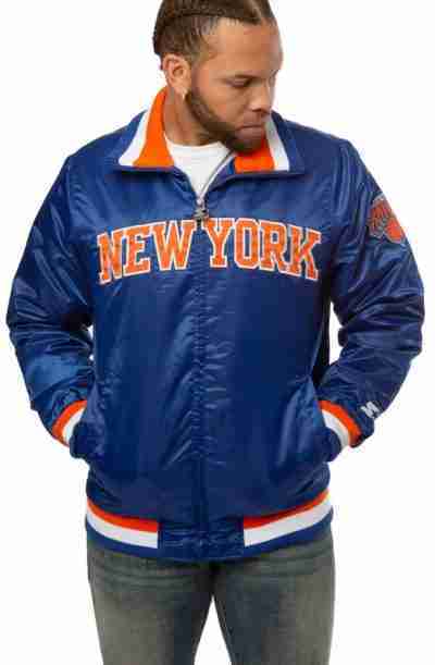 Starter New York Knicks Varsity Blue Jacket