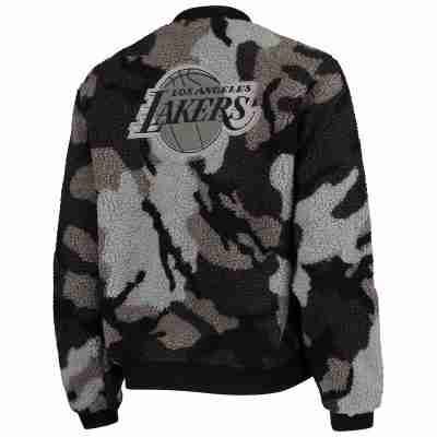 The Wild Collective Los Angeles Lakers Camo Sherpa Jacket - Image 2