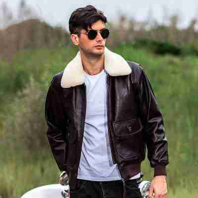U.S Navy G-1 Military Flight Brown Jacket
