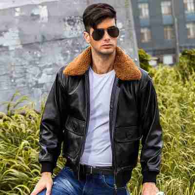 U.S Navy G-1 Military Flight Leather Jacket