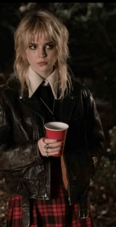 Yellow Jackets Sophie Thatcher Black Leather Jacket
