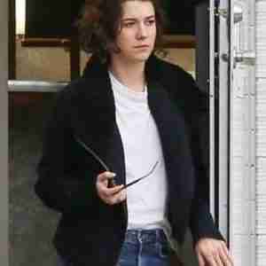 Young Rock Karen Black Wool Fabric Jacket