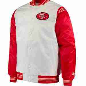 49ers San Francisco Red and White Varsity Jacket