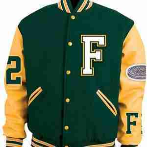 ASAP Green and Yellow Letterman Jacket