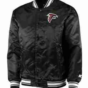 Atlanta Falcons Satin Black Starter Jacket