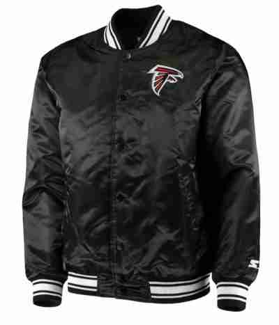 Atlanta Falcons Satin Black Starter Jacket