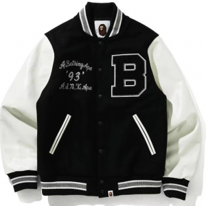 Bape Varsity Black & White Jacket