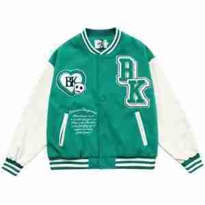 Bk Varsity Green Jacket