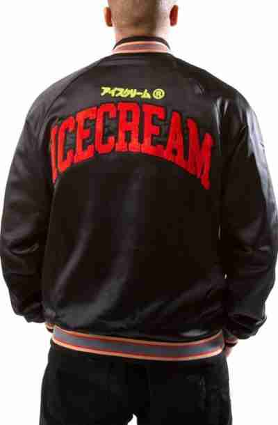 Black College Letterman Jacket