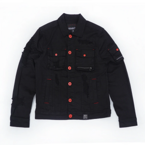 Black Fall Back Denim Jacket