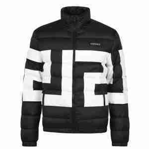 Black Greca Padded Jacket