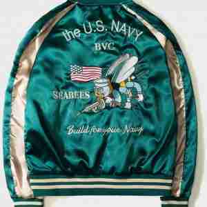 Bomber Yokosuka Two Sides Green Streetwear Jacket