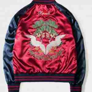 Bomber Yokosuka Two Sides Streetwear Red Jacket