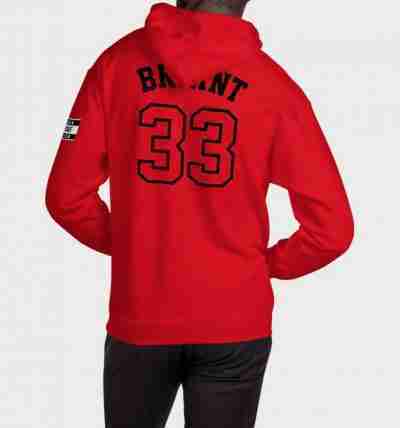 Bryant #33 Lower Merion Everyday Red Cotton Hoodie