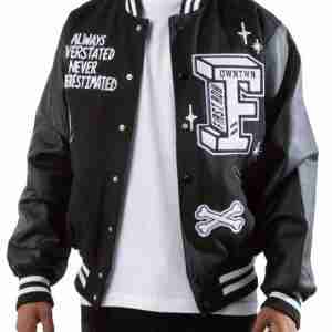 Bulldog Black Varsity Wool Jacket