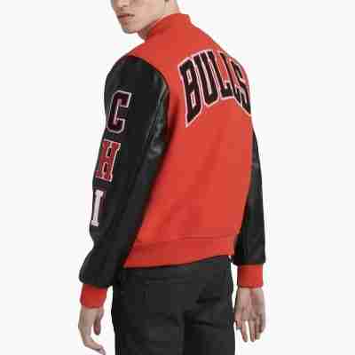 Chicago Bulls Logo Orange Jacket