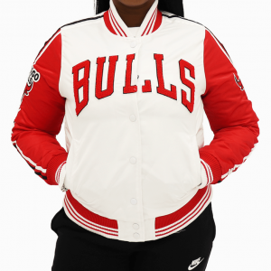 Chicago Bulls NBA Red & White Jacket