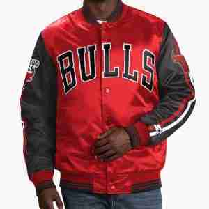 Chicago Bulls NBA Varsity Satin Jacket