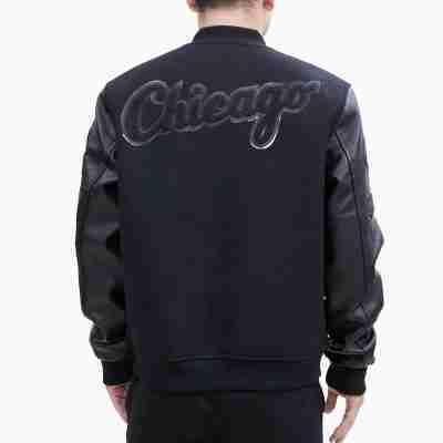 Chicago Sox Black Varsity Jacket
