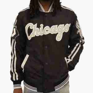 Chicago White Sox Varsity Black Jacket