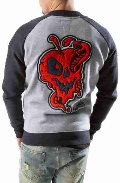 Crossing Lines Jersey Bomber Jacket