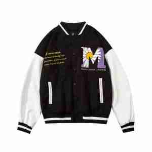 Daisy Bee Varsity Black Jacket
