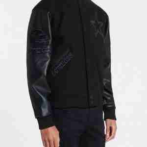 Dallas Cowboys Triple Black Varsity Jacket