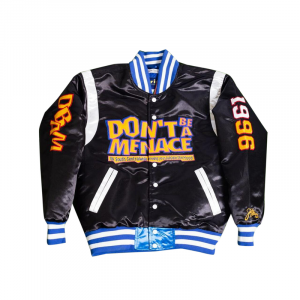 Dont Be A Menace Black Satin Jacket