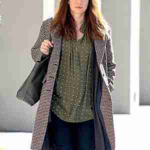 Inventing Anna Vivian Checkered Coat
