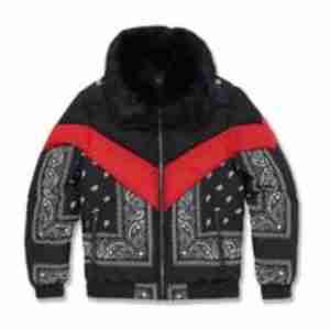 Jordan Craig Paisley Bandana Print Puffer Jacket