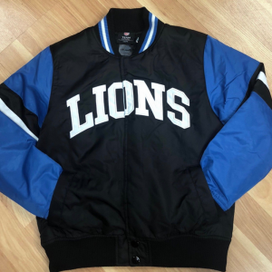 Kids NFL Detroit Lions Blue Nylon Jacket