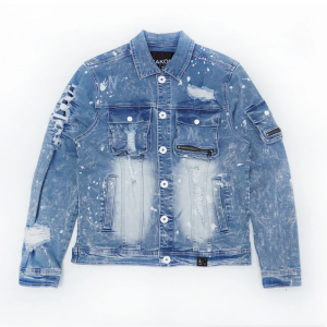 Light Wash Fall Back Denim Jacket