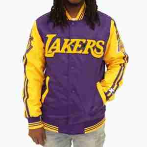 Los Angeles Lakers NBA Varsity Satin Jacket